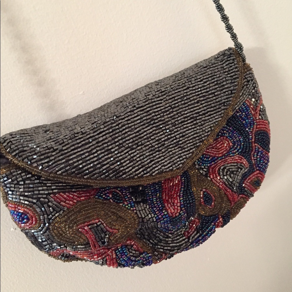 Beaded evening bag